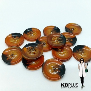 กระดุมลายกระ  22mm ( 12ชิ้น)   No.122905-256