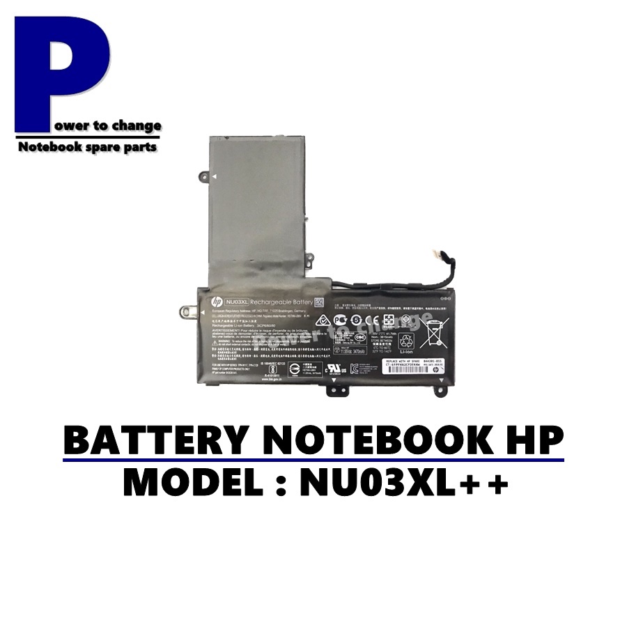 BATTERY NOTEBOOK HP NU03XL++ Pavilion X360 11-U 11-AB TPN-C128, TPN-W117 / แบตเตอรี่โน๊ตบุ๊คเอชพี (ง