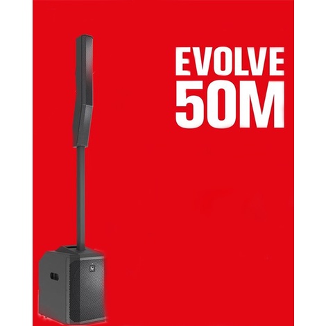 EV EVOLVE 50M ชุดลำโพงคอลัมน์ 8×3.5 นิ้ว ซับวูฟเฟอร์ 12 นิ้ว มีแอมป์ในตัว คลาส D 1000 วัตต์ Bluetoot