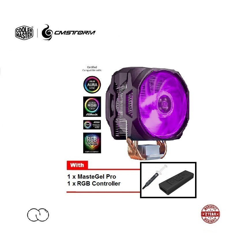 Cooler Master MasterAir MA610P พัดลมระบายความร้อน CPU / ตัวควบคุม RGB / ซ็อกเก็ต INTEL LGA 1200 / พั