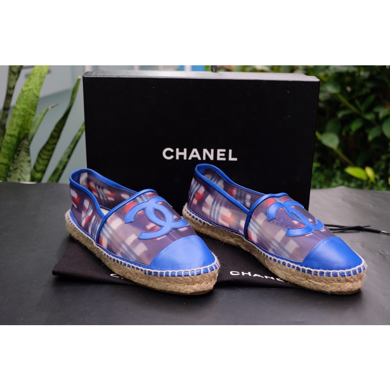 #CS5939 👜: Used Chanel espadrilles ขนาด 39 EU