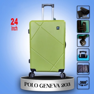 กระเป๋าเดินทาง 24 นิ้ว POLO GENEVA 203 FIBER นําเข้า รับประกันความเสียหาย