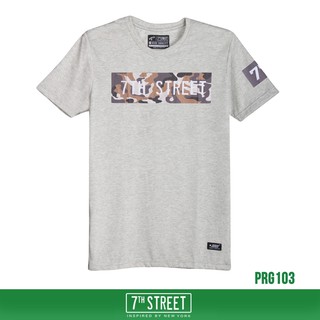 7th Street เสื้อยืด รุ่น PRG103 Street Camo-ทอปเทา ของแท้ 100%