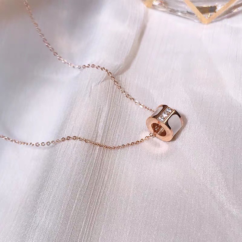 [ใหม่] สร้อยคอไทเทเนียมขนาดเล็กเกาหลีนําเข้าของขวัญป้องกันสนิมสําหรับเด็กผู้หญิง โอเค112