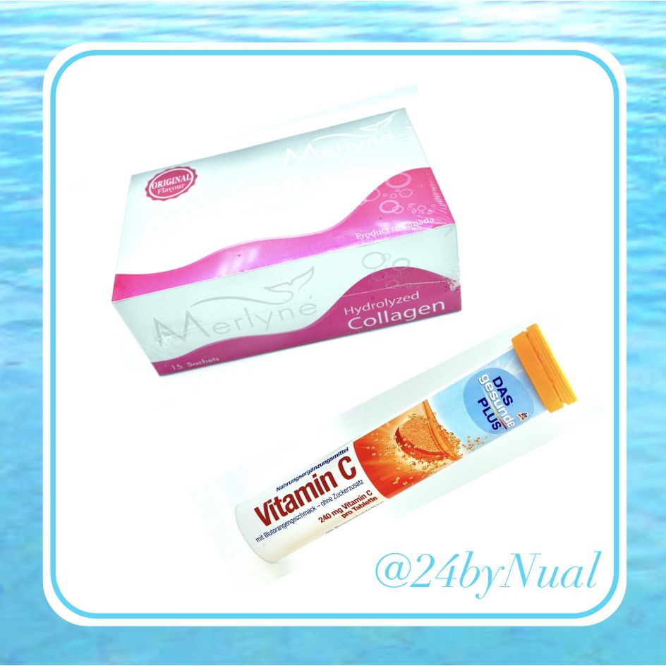 Collagen with Vitamin C เม็ดฟู่ DM  ชุดโปรคู่