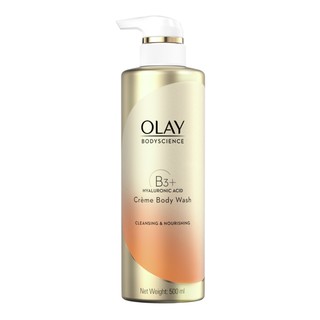 OLAY โอเลย์ บอดี้ไซแอนซ์ คลีนซิ่ง นอริชชิ่ง ครีม บอดี้ วอช 500 มล.