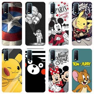 เคสสำหรับ VIVO Y12s Case Silicone Back Cover Soft Casing VIVOY12s Y 12s cartoon TPU เคส