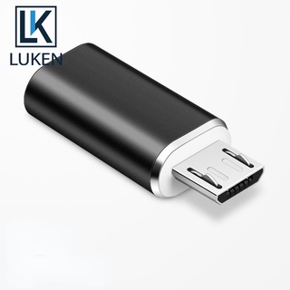 Luken อะแดปเตอร์แปลงหัวชาร์จ Micro USB Type-C สําหรับ Android IOS iPhone