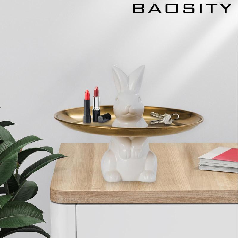BAOSITY Rabbit Tray Cute W Base Modern Durable Bunny for Fruit Food ...