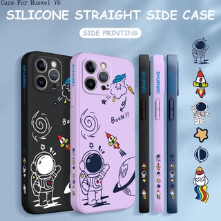 Huawei Y6 Y6S Y6P Y7 Pro Prime 2019 2020 สำหรับ Case Cartoon NASA Rocket เคส เคสโทรศัพท์ เคสมือถือ