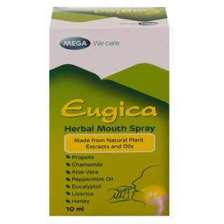 Mega Eugica Herbalbal Mouth Spray 10 ml ยูจิก้า เฮอร์บอล เม้าท์ สเปรย์ exp2024