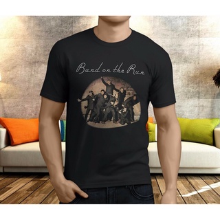 [S-5XL]เสื้อยืดแขนสั้นลําลอง คอกลม พิมพ์ลาย Wings Paul Mccartney On The Run Theme พลัสไซซ์ สําหรับผู้ชาย