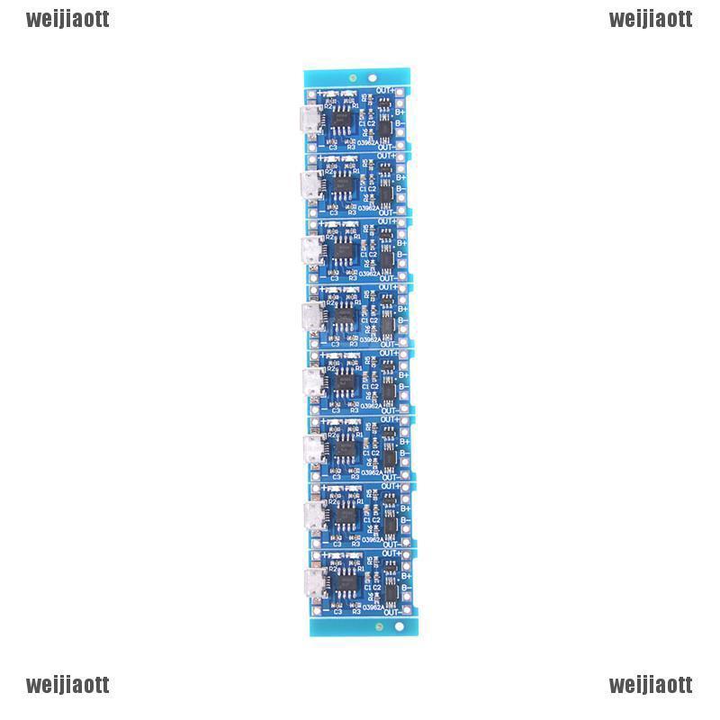 WEIJIAOTT ★ 1/2/5pcs อุปกรณ์ชาร์จแบตเตอรี่ 5 V Micro USB 1A 18650 Lithium