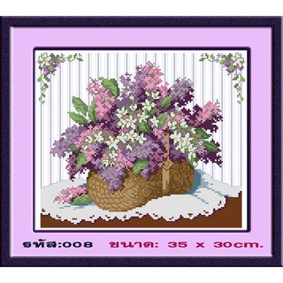 ไอแอมครอสติช iamcrossstitch DIY รหัส L-008 35x40 cm. ชุดอุปกรณ์งานฝีมือปักครอสติชครบชุด