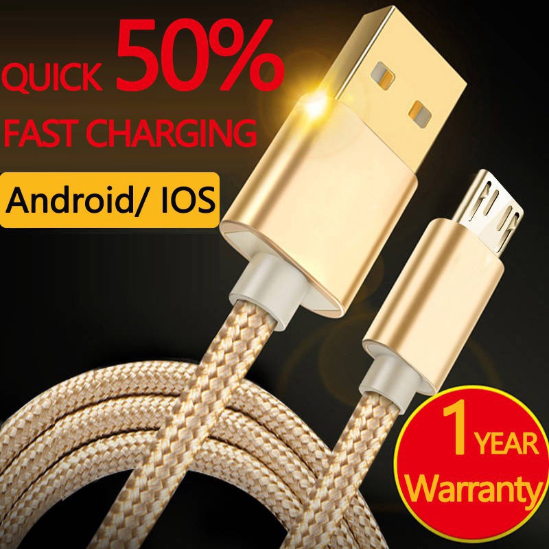 สายชาร์จ Usb คุณภาพสูง ชาร์จเร็ว สําหรับ Android IOS