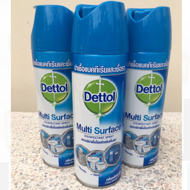 Dettol Spray เดทตอล สเปรย์ฆ่าเชื้อ  สีฟ้า ขนาด 450 ml