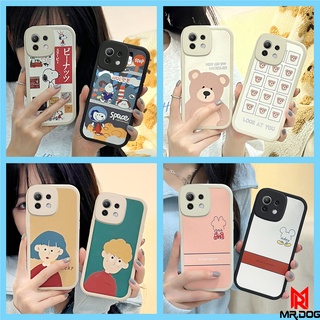 เคส XIAOMI Mi 11 LITE Mi 11 LITE 5G NE Mi11 เคสโทรศัพท์ซิลิโคนกันกระแทกแบบหนัง สนูปปี้. มิกกี้เมาส์ KLQ