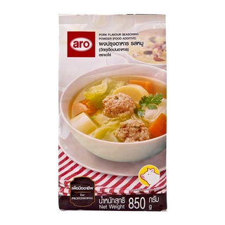 โปรโมชัน! เอโร่ ผงปรุงอาหาร รสหมู 850 กรัม aro Pork Flavour Seasoning Powder 850g