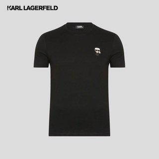 KARL LAGERFELD COLOR IKONIK T-SHIRT CREWNECK 755027-502221 เสื้อยืดคอกลม