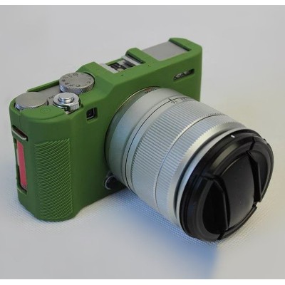 Case silicone Fuji XA3 XA10 Green#0875