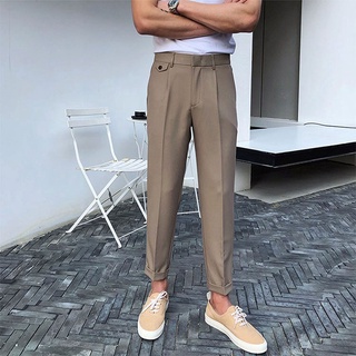 Khaki Mens Casual Trousers Outdoor Sim