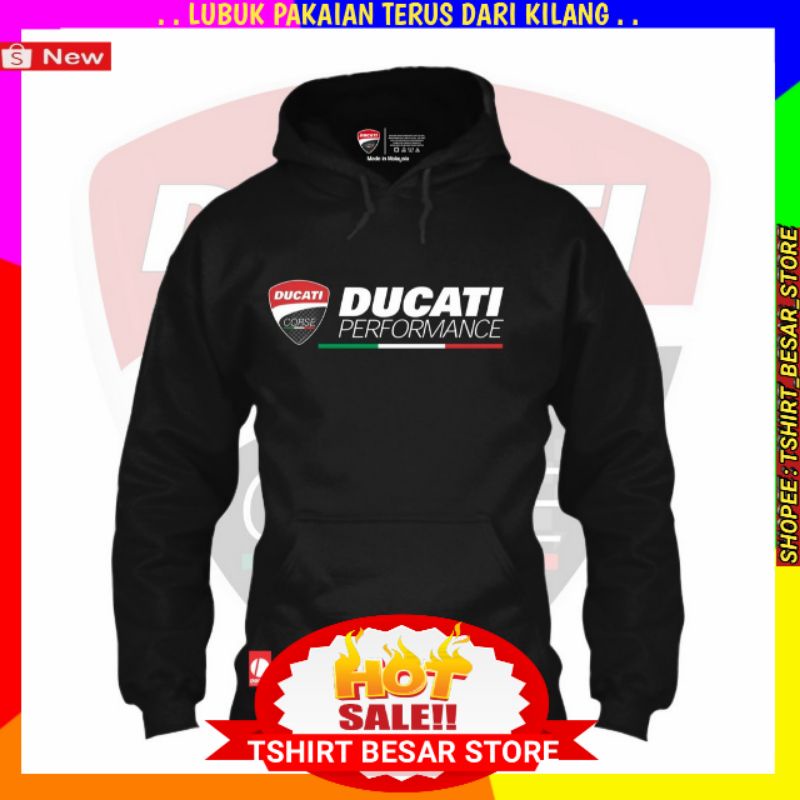 Super Premium: Moto GP 2022 Ducati Racing ทีมโลโก้ Racer Mens Casual Long Sleeve Sweatshirt Hoodie F