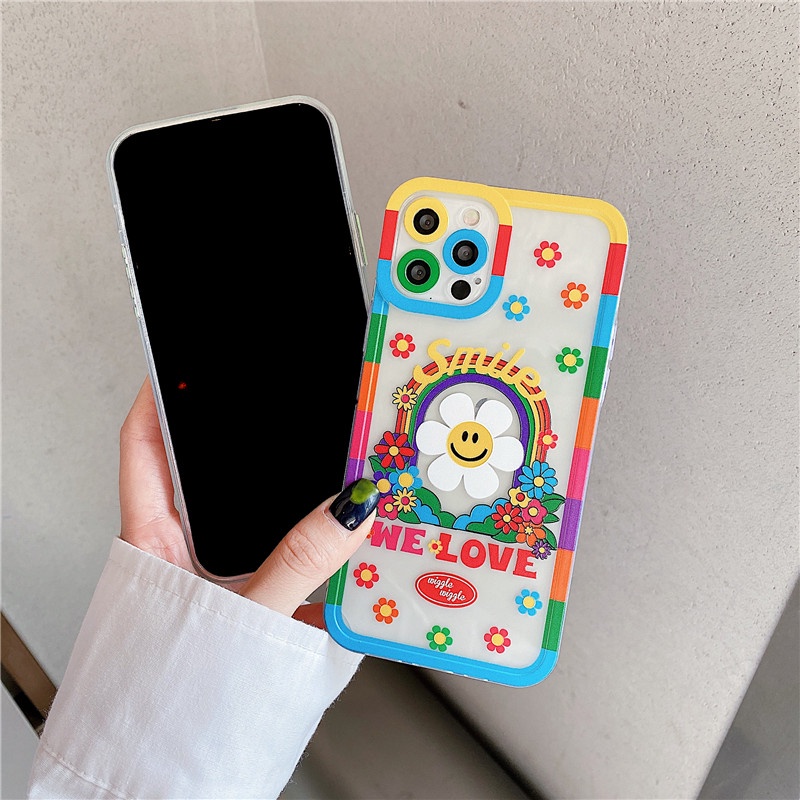 iPhone 12 PRO MAX 11 pro max X XR XS MAX 7/8P ลายดอกทานตะวัน วัสดุ TPU เคสโทรศัพท์ #8