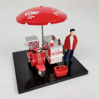 TINY HONG KONG 1/35 COCA-COLA DRINKS REFRESHMENT SCOOTER W/ FIGURE 003125