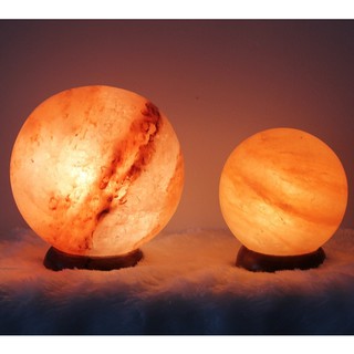 โคมไฟเกลือหิมาลายัน Himalayan Salt Lamp ทรงกลม ขนาด 3-4kg และ 8kg โคมไฟพระจันทร์  โคมไฟ โคมไฟเกลือ