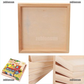 @sun# ถาดไม้ DIY ขนาด 12x12 ซม. 1 ชิ้น  ▲▲