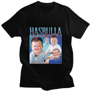 [S-5XL] เสื้อยืดแขนสั้นลําลอง ผ้าฝ้าย พิมพ์ลาย Hasbulla Fighting Meme Mini Khabib Blogger High Street แฟชั่นฤดูร้อน สําห