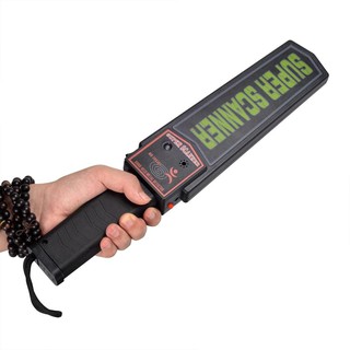 เครื่องตรวจจับโลหะ ขนาด 10 นิ้ว เหมาะสำหรับงานรักษาความปลอดภัย Super Scanner Metal Detector (ดำ)