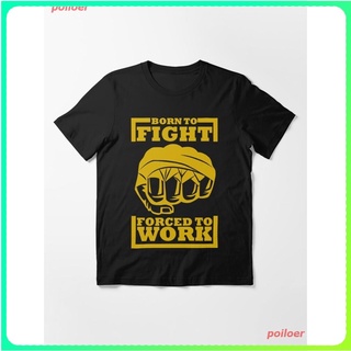 2022 BORN TO FIGHT Essential T-Shirt เสื้อยืด ดพิมพ์ลาย เสื้อยืดผ้าฝ้าย คอกลม cotton ความนิยม discount Unisexสามารถปรับแ