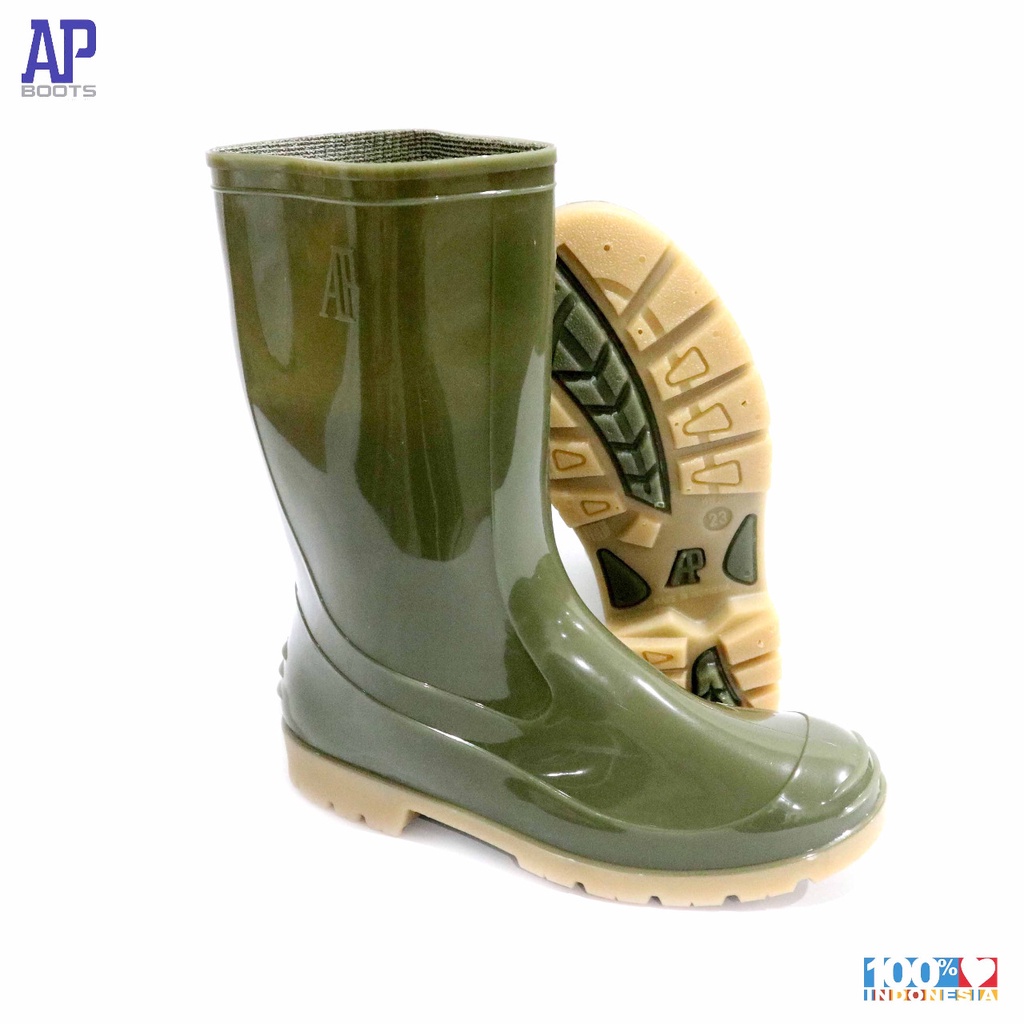 AP 2001 22.0-24.0 สีเขียว - รองเท้าบูทนิรภัยสตรี RUBBER - AP BOOTS