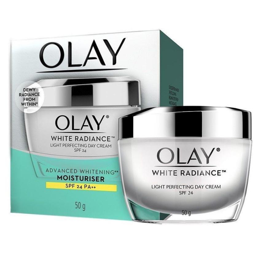 OLAY White Radiance Light Perfecting Facial Day Cream SPF24 โอเลย์ ไวท์เรเดียน ครีมบำรุงหน้า 50g.