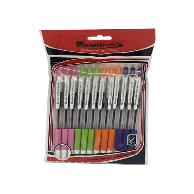 Quantum GeloPlus+ Curve 125 ปากกาเจลโล่พลัส เคิร์ฟ 125 12 ด้…