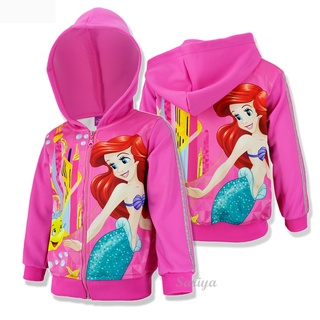 เสื้อแจ็คเก็ต กันหนาว แอเรียล *ลิขสิทธิ์แท้* ผลิตไทย The Little Mermaid นางเงือกน้อย Arial ดิสนีย์