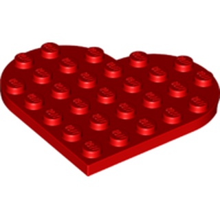 [1109] ชิ้นส่วนเลโก้ Lego Part Plate, Round 6 x 6 Heart (46342) ราคา/ชิ้น