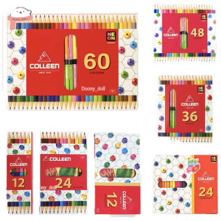 โปรโมชั่น : ถูกที่สุดสีไม้คอลลีน Colleen สีไม้ สีไม้colleen ดินสอสี ดินสอสีไม้ 1224364860สี ของแท้ 100%