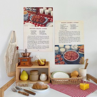 Poster - Vintage Cookie recipes 1950
