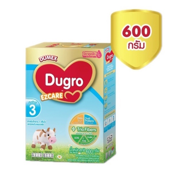 Dugro EZCARE ดูโกร อีแซดแคร์ สูตร 3 นมผงดัดแปลงสูตรต่อเนื่องสำหรับเด็ก 1 ปีขึ้นไป ขนาด 550 กรัม (1 ก