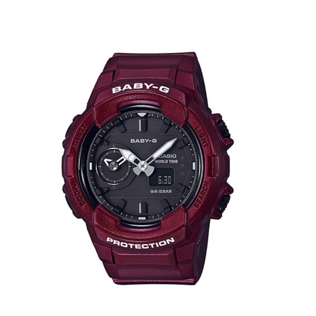 BABY G สีแดงBurgundy รุ่น BGA-230S-4A ของแท้แน่นอน