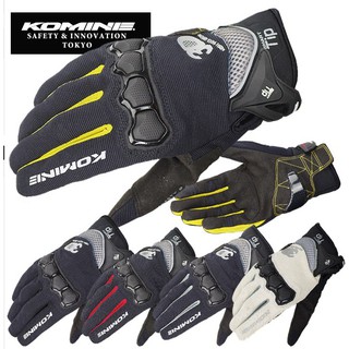 KOMINE GK162 ถุงมือขี่รถจักรยานยนต์ฤดูใบไม้ผลิและฤดูร้อนถุงมือรถจักรยานยนต์หน้าจอสัมผัส KOMINE ถุงมือ