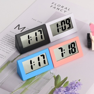 Mini triangle นาฬิกา diy creative digital desktop silent electronic clock