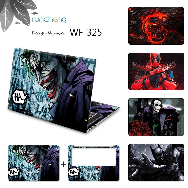 2ชิ้นปรับแต่งลมเย็นแล็ปท็อปผิวสติ๊กเกอร์ปกรูปลอกสําหรับทั้งหมด11 "12"13 "14"15"15.6 "17" แล็ปท็อปโน๊ตบุ๊คสติกเกอร์สาธิต