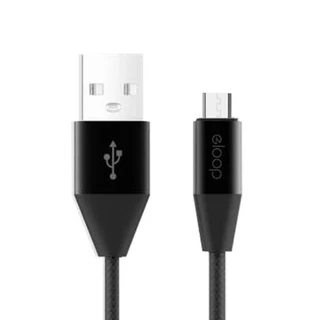 🔥ชาร์จไว!ใช้ดี!มีที่เก็บสาย🔥 Eloop Orsen s31,32,33 สายชาร์จ สำหรับ L /MicroUSB/Type C 1m เนื้อซิลิโคน มีสายรัด