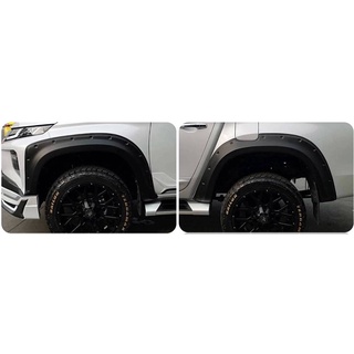 คิ้วล้อ6นิ้วซุ้มล้อ มิซซูบิชิ ไทรทัน Mitsubishi TRITON 2019-2020 มีน็อต (ตอนเดียว-แคป4ประตู) รุ่นสูง-ดำด้าน