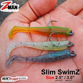 เหยื่อยาง Zman Slim SwimZ มีขนาด 2.5" / 3.0"