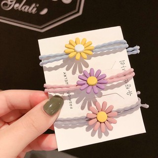 CHERISH (พร้อมส่ง) ยาง รัดผม ดอกเดซี่ สไตล์เกาหลี Fashion hair accessories