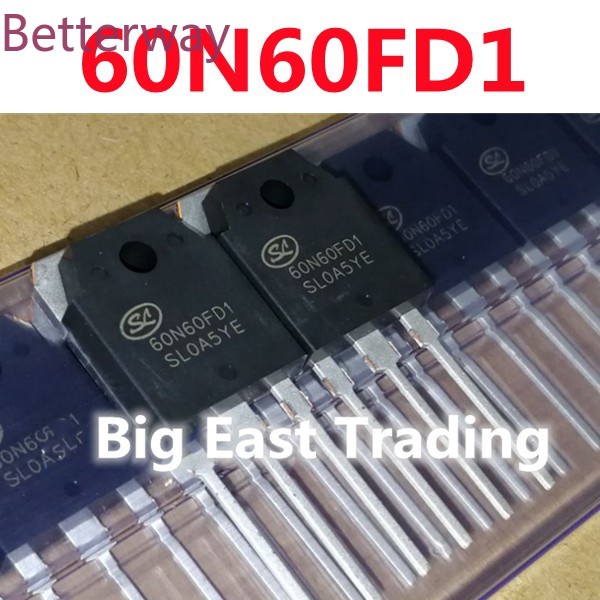 4pcs 60N60FD1 TO-3P SGT60N60FD1PN TO3P 60N60 60A 600V IGBT สําหรับเครื่องเชื่อมใหม่เดิม